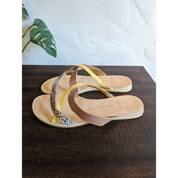 Dolce Vita Nebi Strappy Multicolor Slide Sandals - Size 8.5 - Picture 2 of 7